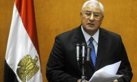 الرئيس المصري المؤقت منصور: اجراء الانتخابات الرئاسة قبل النيابية