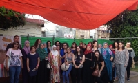 جمعية نساء ضد العنف وعضوات السلطات المحلية العربية في زيارة تضامن مع السيده سلوى زيدان