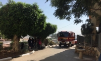 اندلاع حريق في محيط مدرسة في طمرة