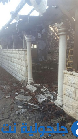 حريق داخل المسجد في بسمة طبعون