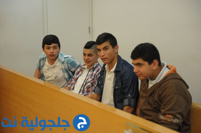 زيارة وترافع طلاب مدرسة حلمي الشافعي عكا في المحكمة بحيفا