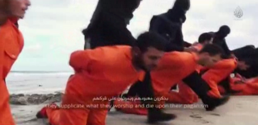 داعش ليبيا يبث فيديو ذبح الأقباط المصريين والرئيس السيسي يدرس كيفية الرد